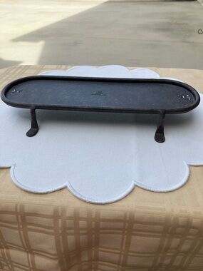 PartyLite Dark Brass Candle Holder Tray